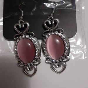Moonstone Pink Earrings